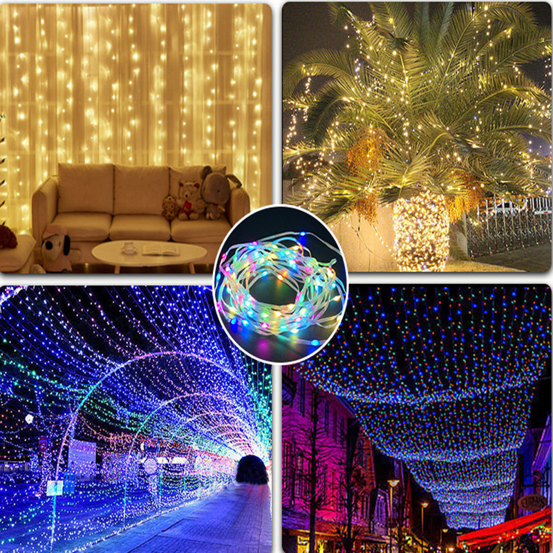 LED Rope Lights Outdoor, RGB Remote Control Fairy String Lights Plug In With 200 LEDs, Super Durabl