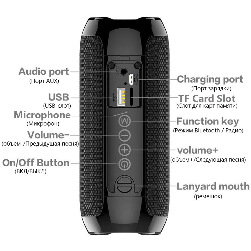 Portable bluetooth speaker